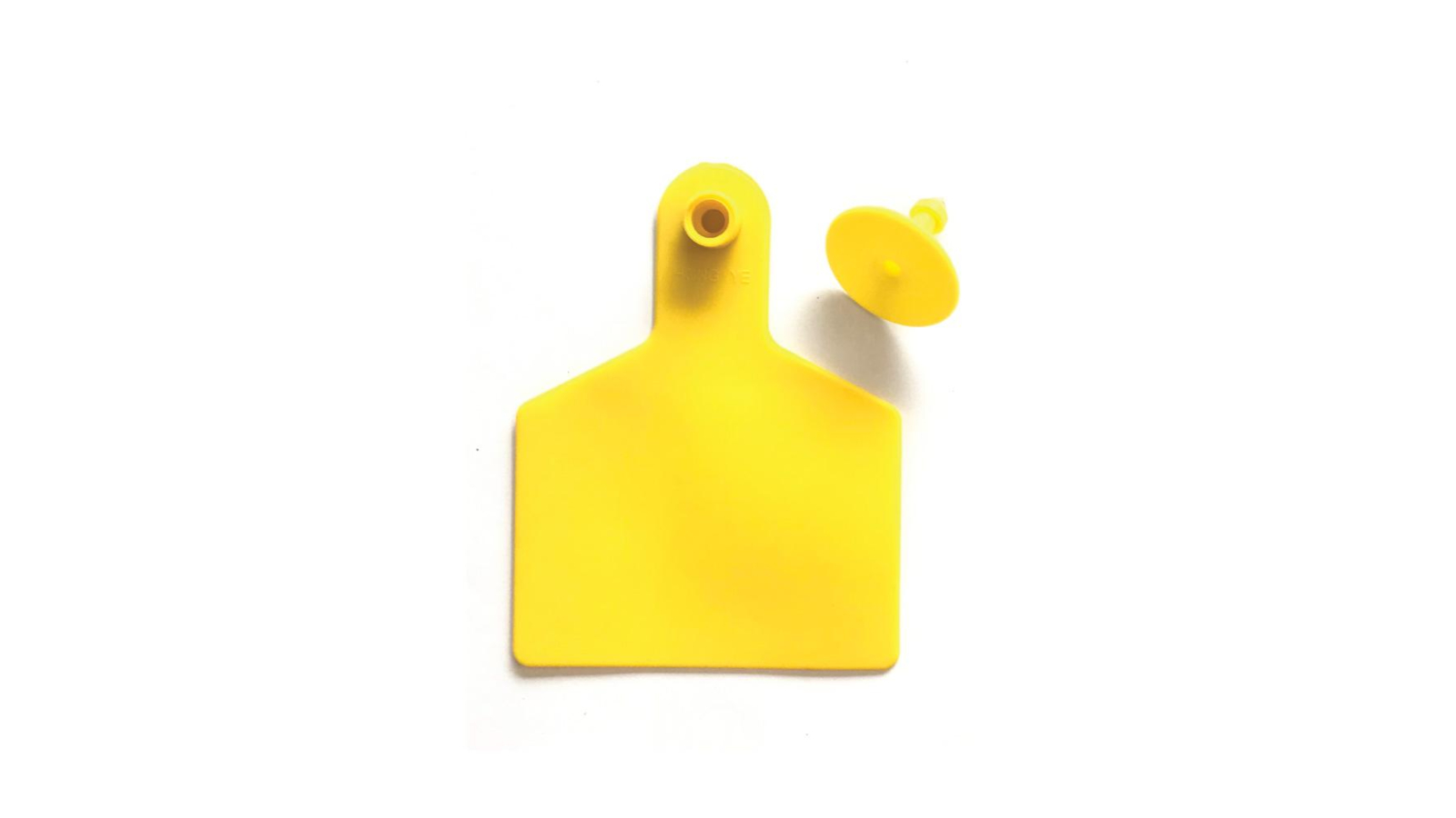 Rooster Farms 100 Piece Yellow Cattle Ear Tags Set - 7.5 x 10cm
