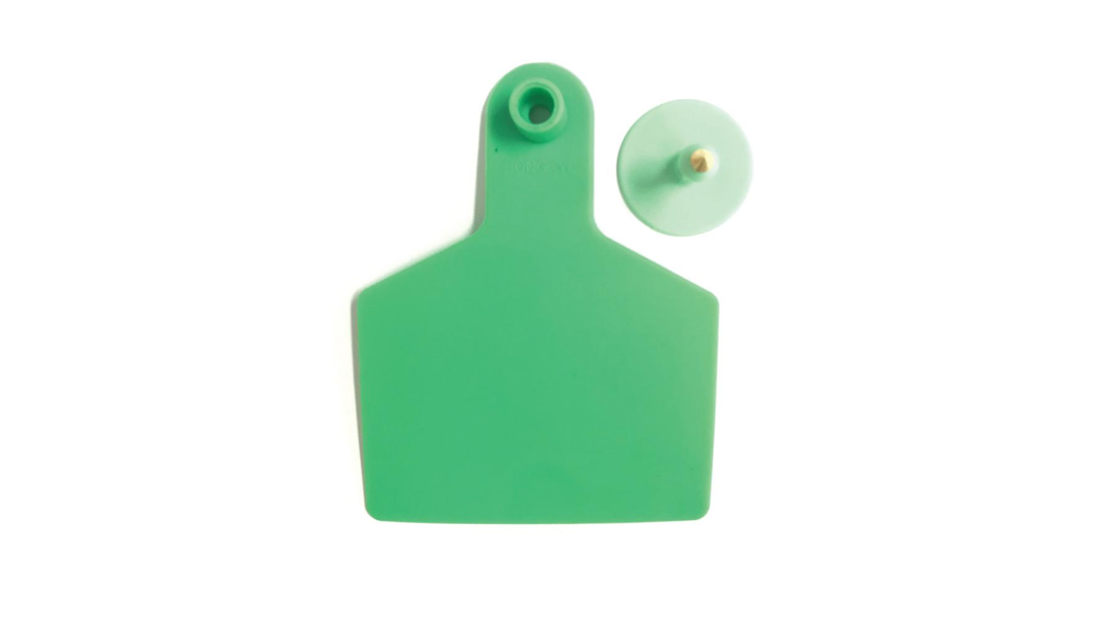 Rooster Farms 100 Piece Green Cattle Ear Tags Set - 7.5 x 10cm