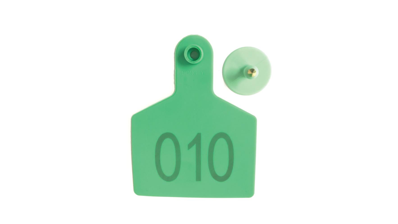 Rooster Farms Green 1-100 Cattle Number Ear Tags Set - 7.5 x 10cm