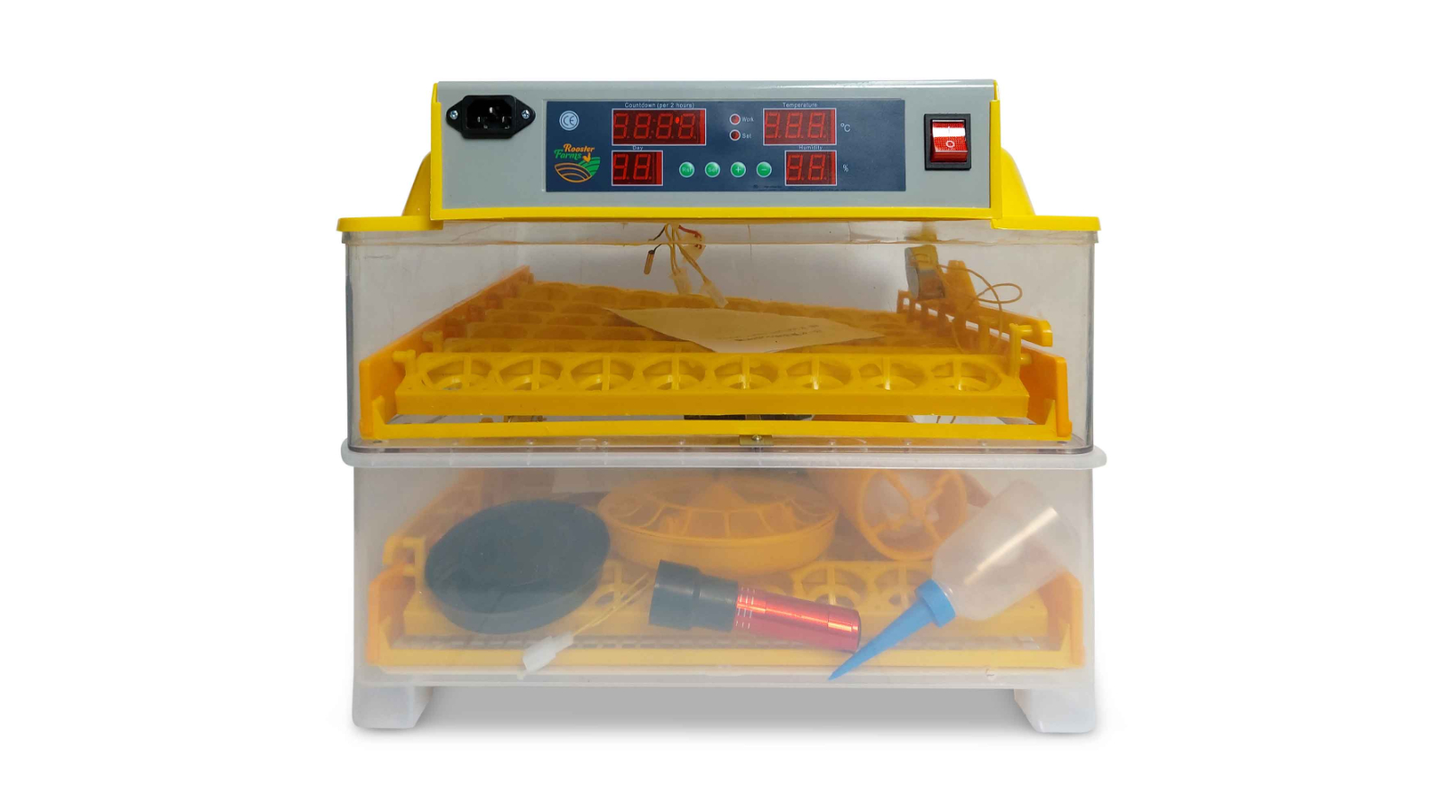 Rooster Farms Electric 112-Egg Incubator and Accessory