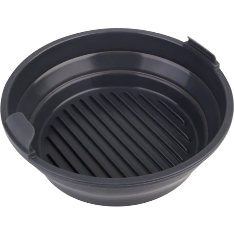 Purple Spoilz Daily Bake Grey Silicone Collapsible Air Fryer Basket - 22cm