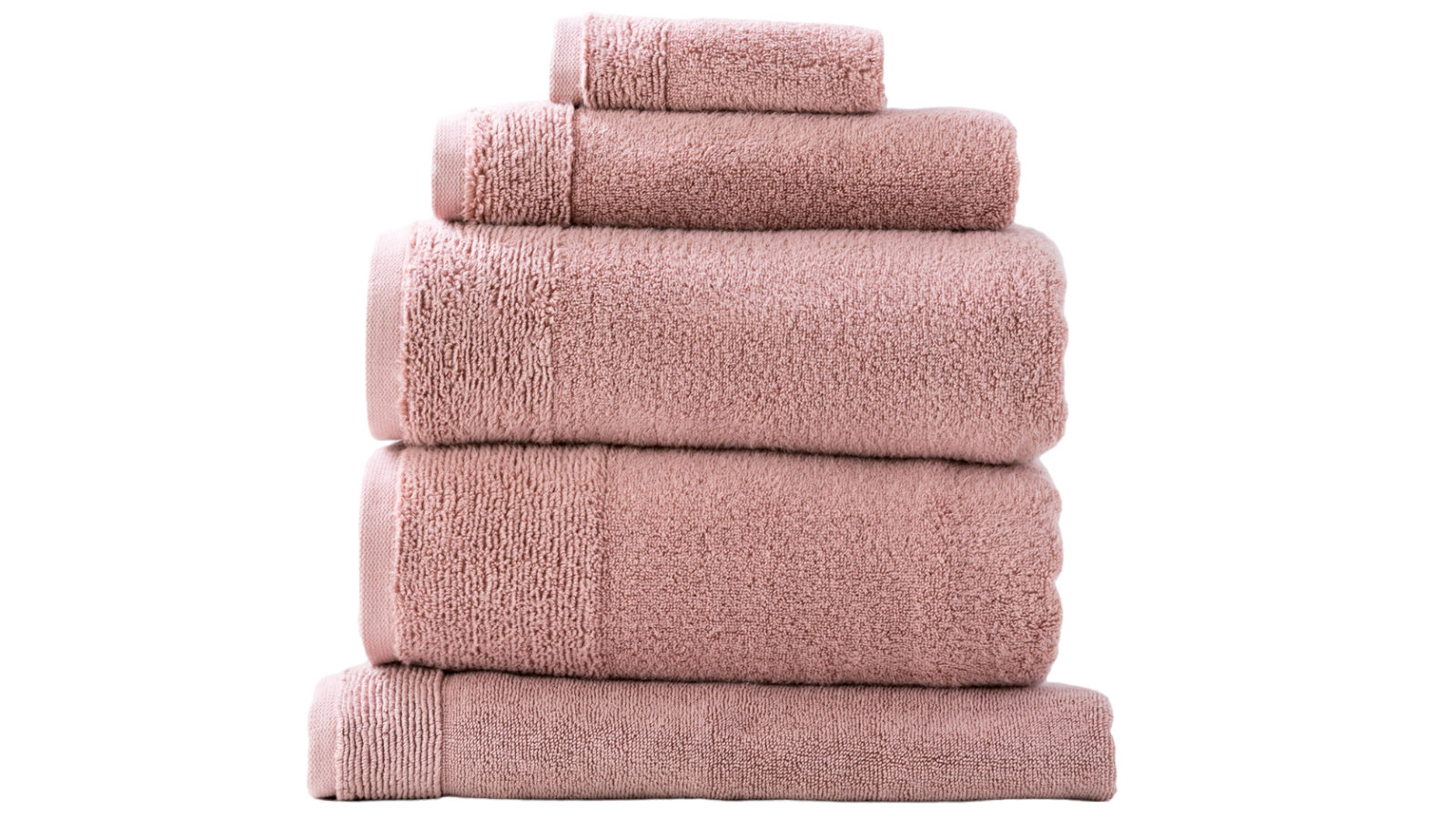 Renee Taylor Aireys 650gsm Zero Twist 5 Piece Towel - Cherwood | Harvey ...