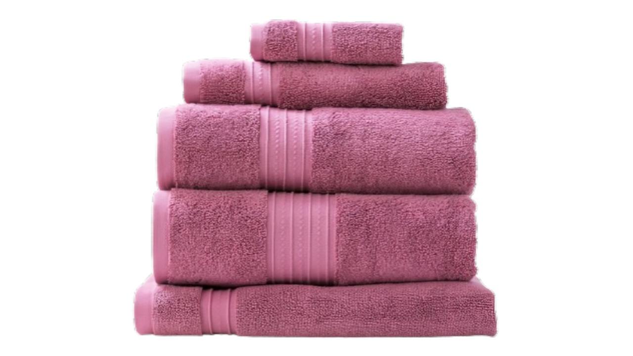 Renee Taylor 5 Piece Brentwood 650gsm Low Twist Towel - Rosebud
