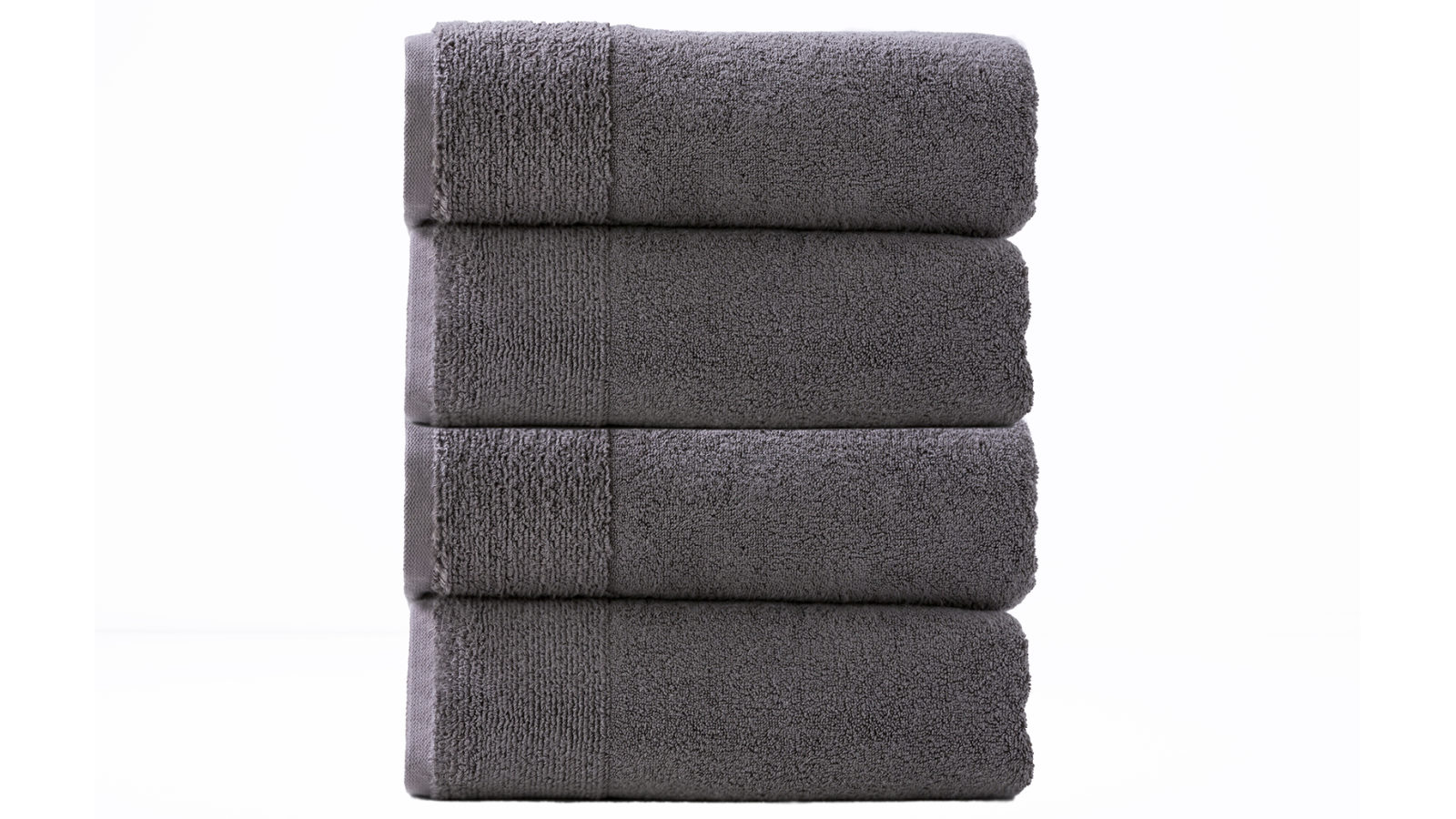 Renee Taylor Aireys 650gsm Zero Twist 4 Piece Bath Towel - Nickel