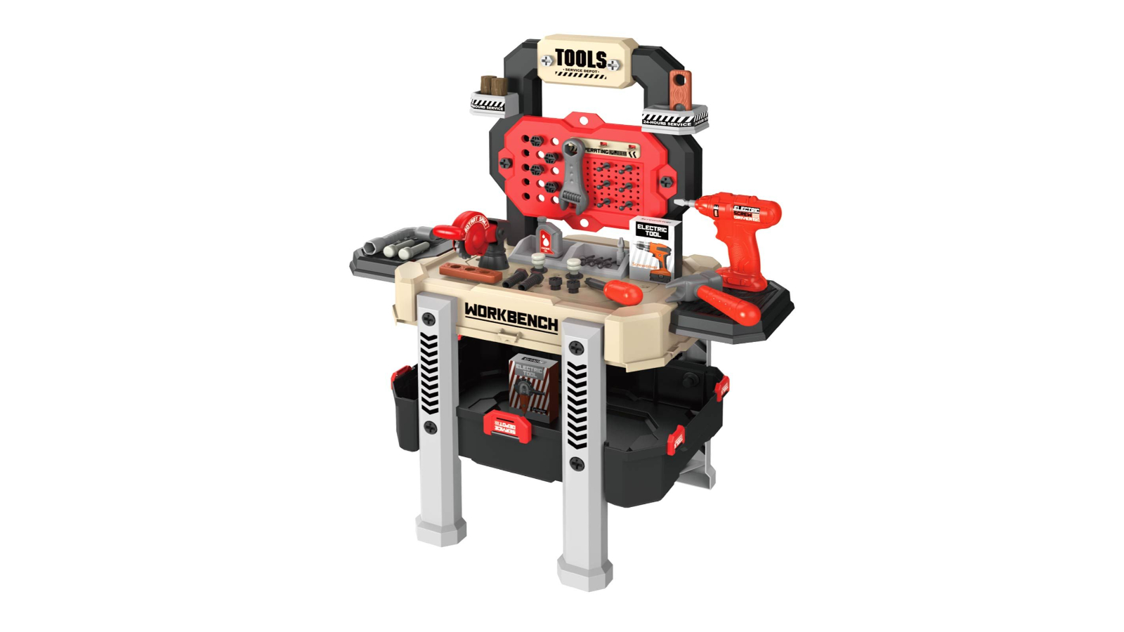 78 Piece Kids Workbench Tool Construction Toy Set