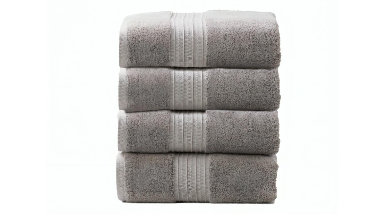 Renee Taylor 4 Piece Brentwood 650gsm Low Twist Towel - Whisper