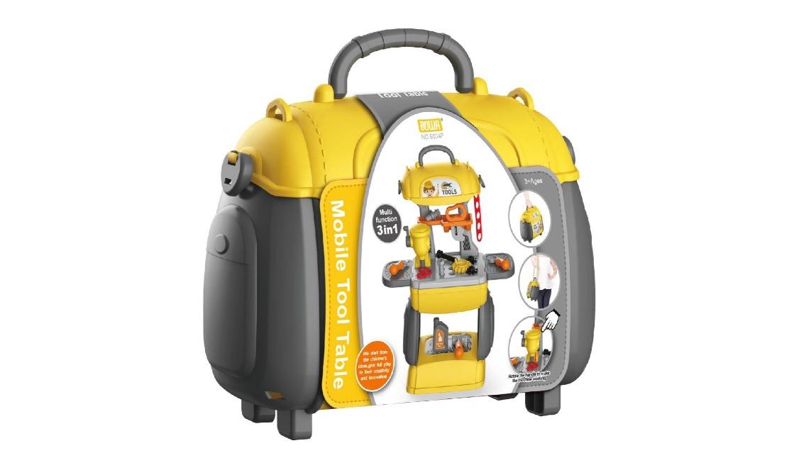 28 Piece Kids Workbench Tool Construction Toy Set