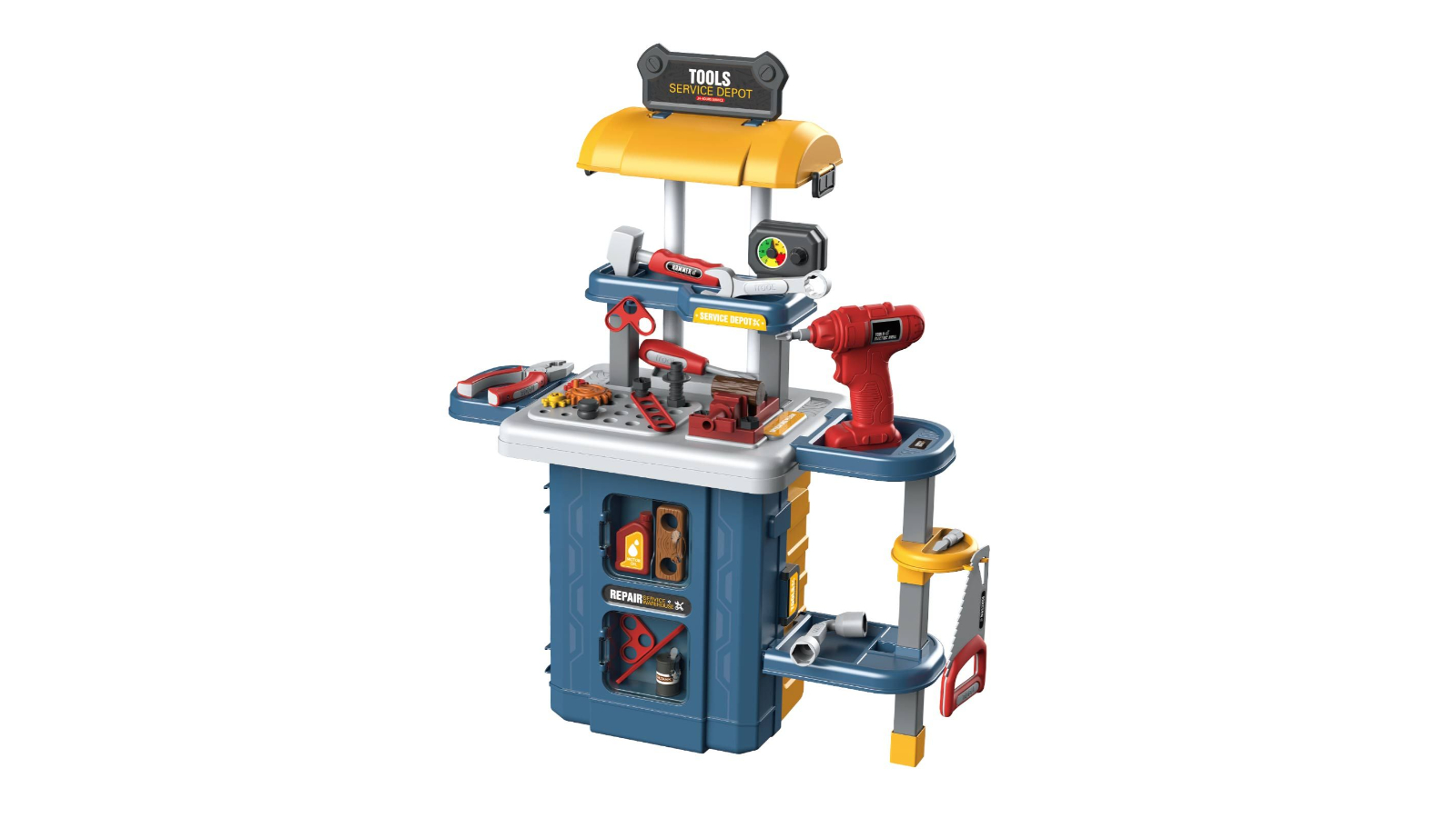 46 Piece Kids Workbench Tool Construction Toy Set | Harvey Norman