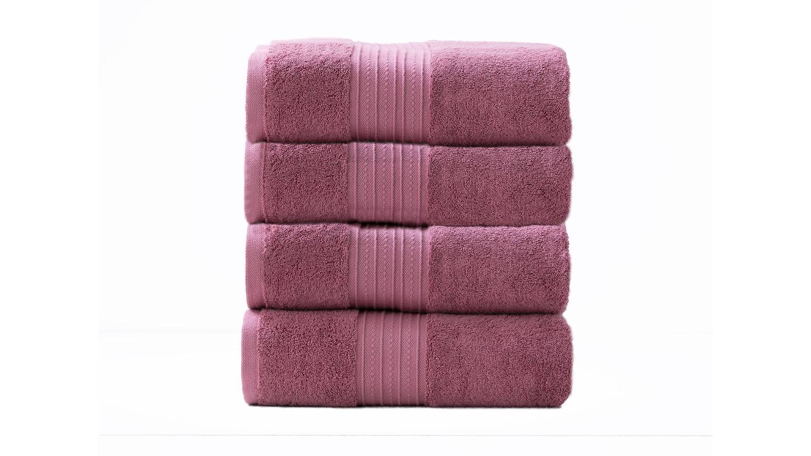Renee Taylor 4 Piece Brentwood 650gsm Low Twist Towel - Rosebud