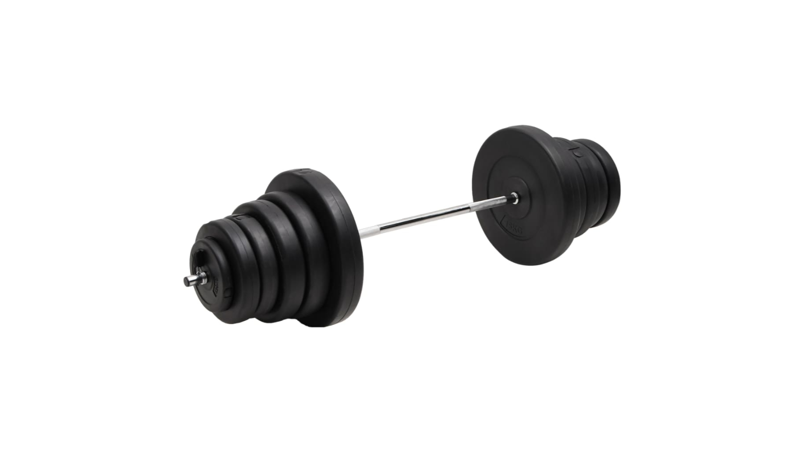 vidaXL Barbell with Plates - 90kg