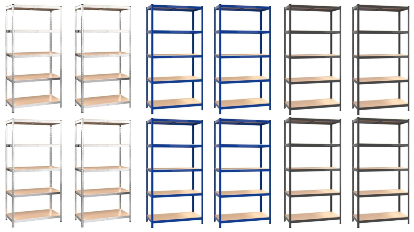 vidaXL 4 Piece 5 Layer Shelves Harvey Norman