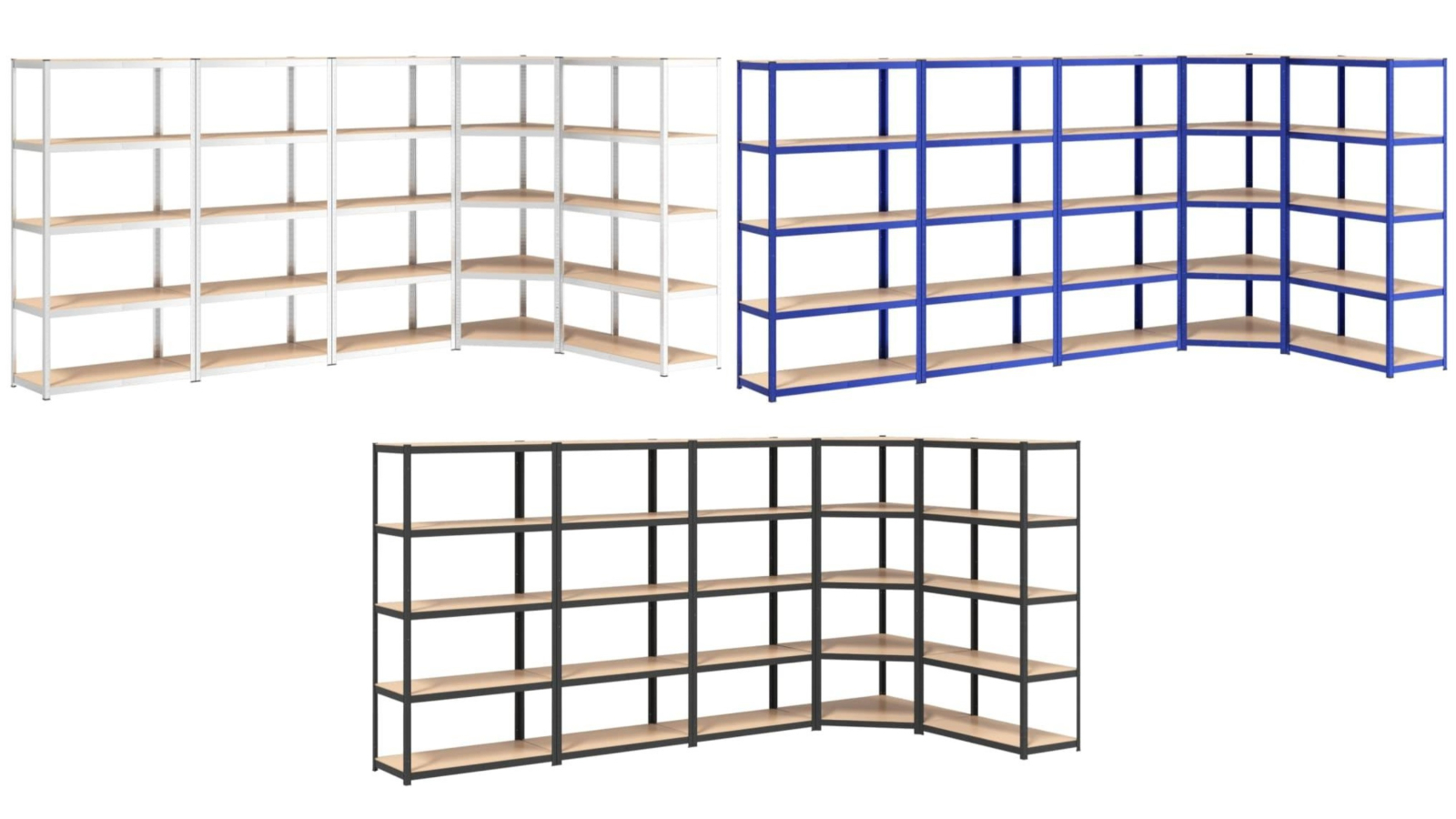 vidaXL 5 Layer 5 Piece Shelves Harvey Norman