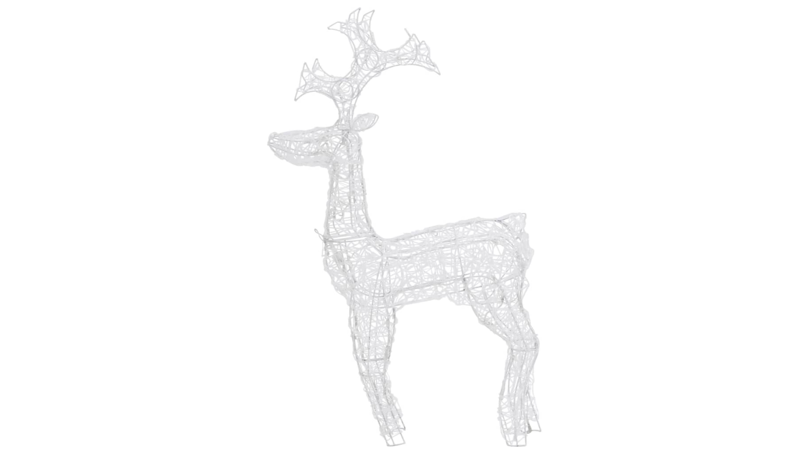 vidaXL 3 Piece Acrylic Reindeer Christmas Decorations - 60 x 16 x 100cm