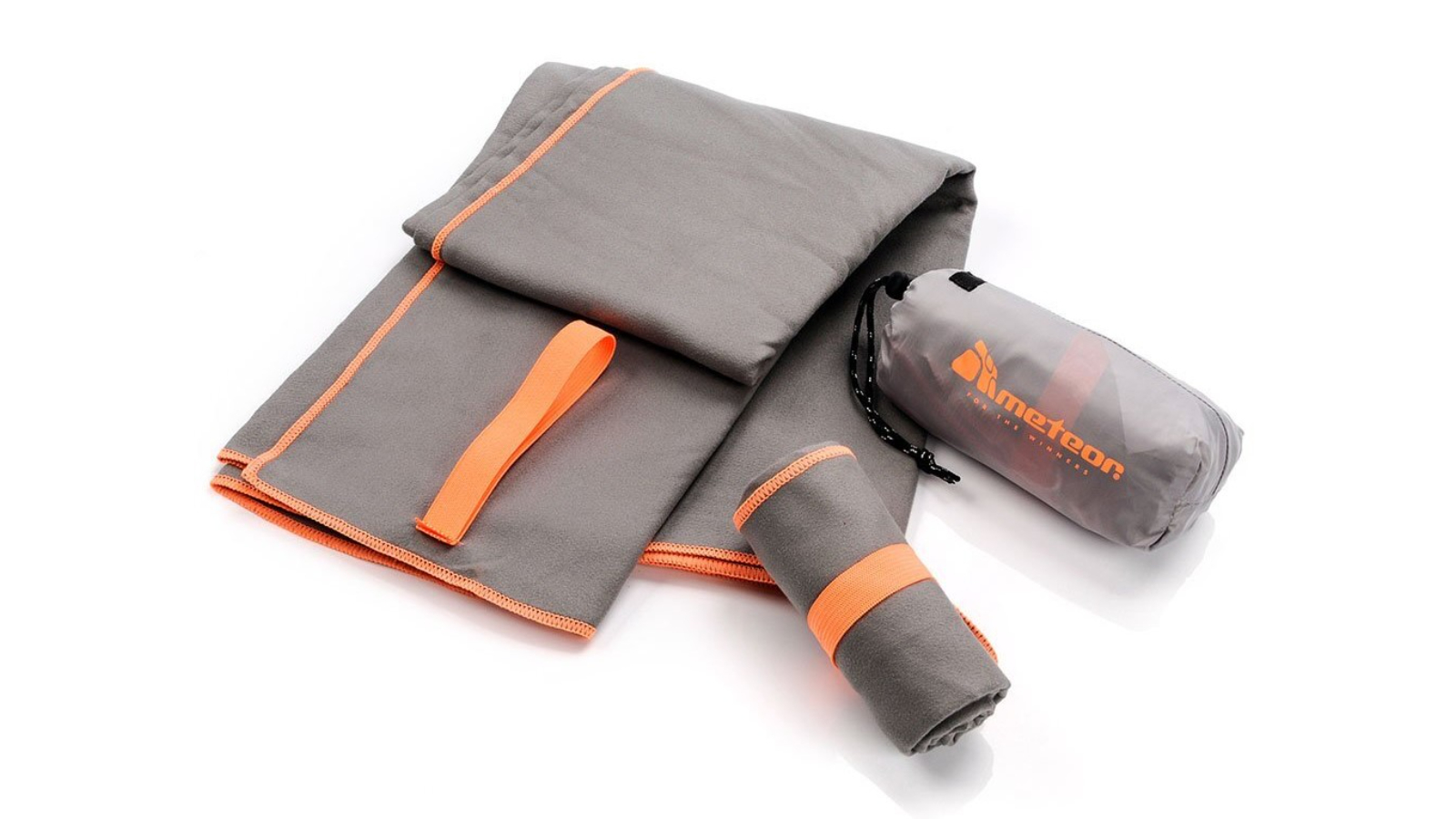 Meteor For The Winners Grey Quick-Dry Microfiber Gym Towel