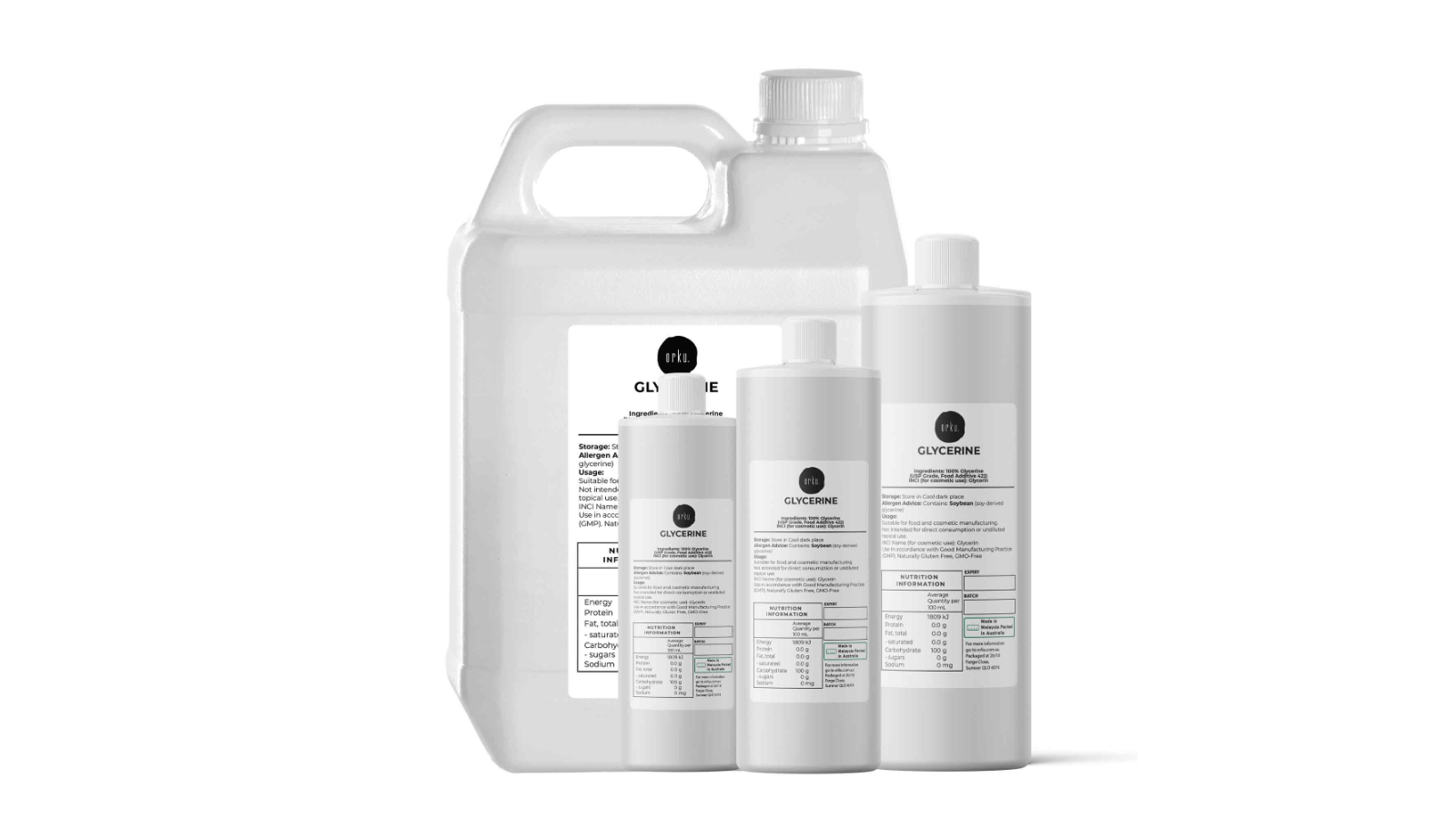 Orku Pure Food and Cosmetic Grade Glycerine