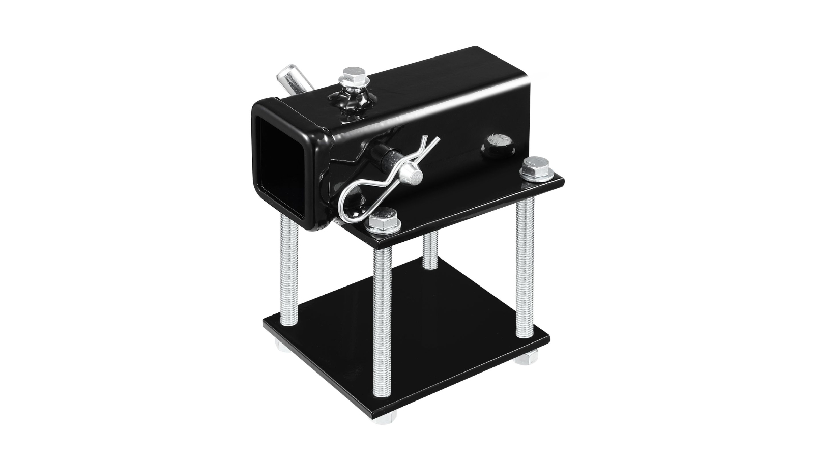 Heavy Duty Versatile Bumper Hitch Receiver Adapter - Black