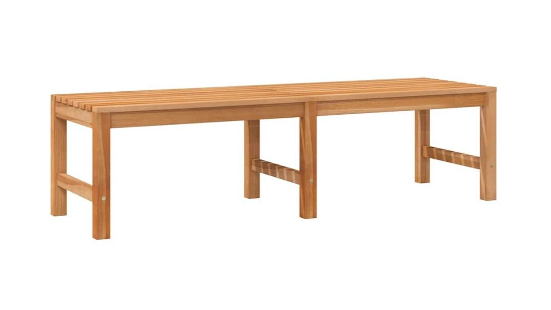 vidaXL Teak Wood Garden Bench - 150cm