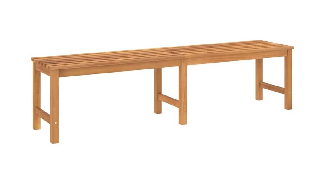vidaXL Teak Wood Garden Bench - 180cm
