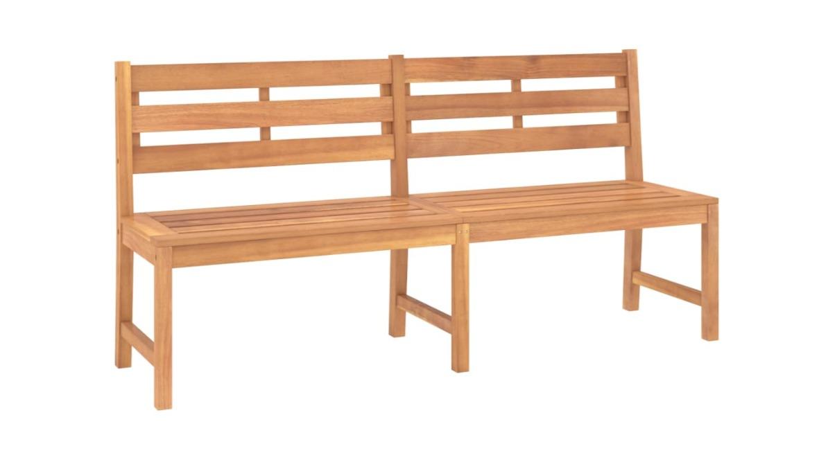 vidaXL Durable Teak Wood Garden Bench - 180cm