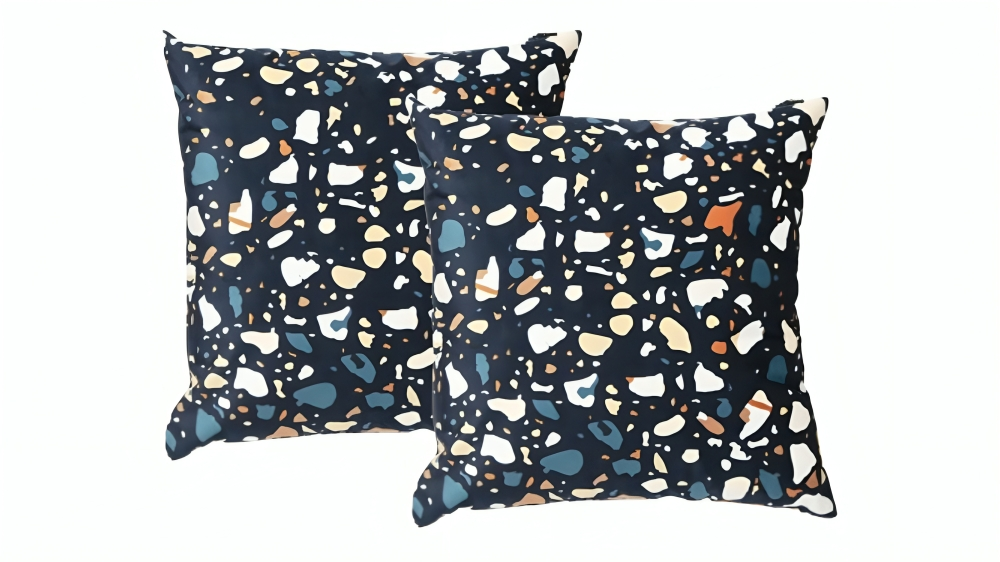 Renee Taylor Terazzo Velvet Printed Cushion