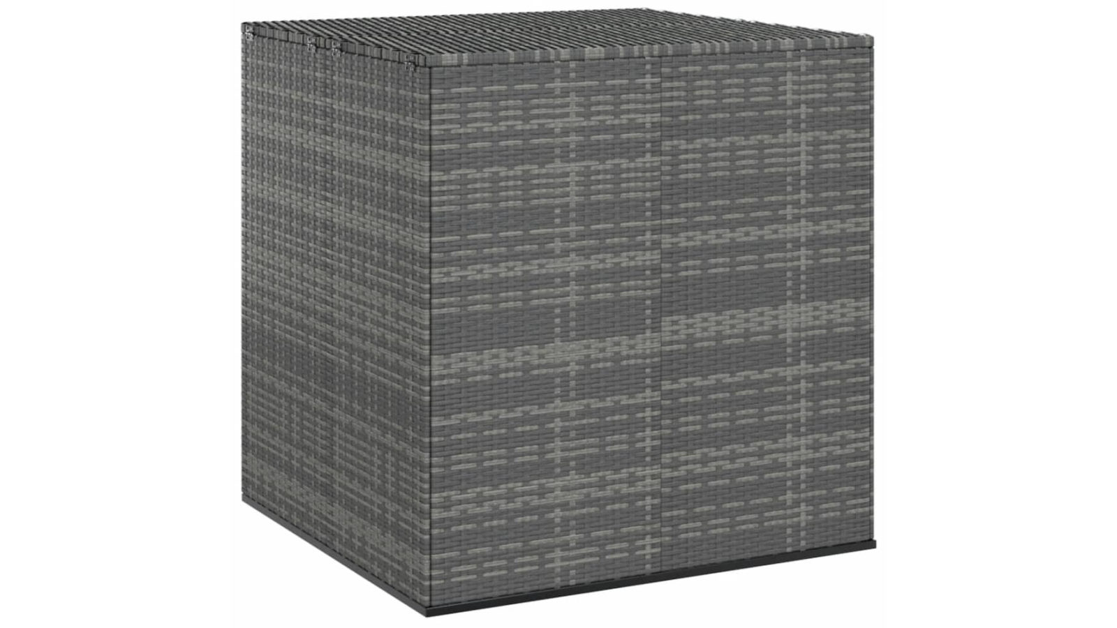 vidaXL PE Rattan 100 x 97.5 x 104cm Garden Cushion Box - Grey