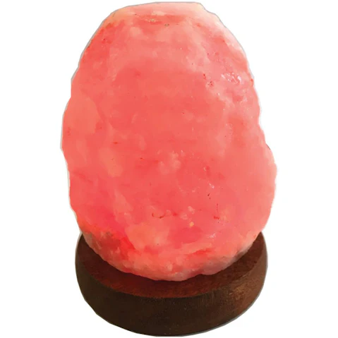 Orku Red Natural Rock Crystal Himalayan Pink Salt Lamp - Mini