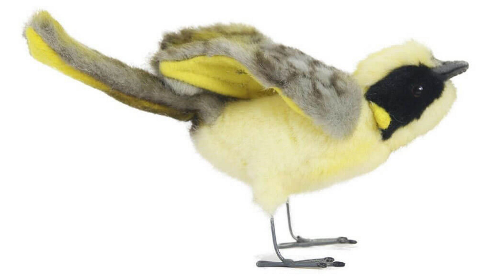Hansa 10cm Helmeted Honeyeater Bird Plush Toy