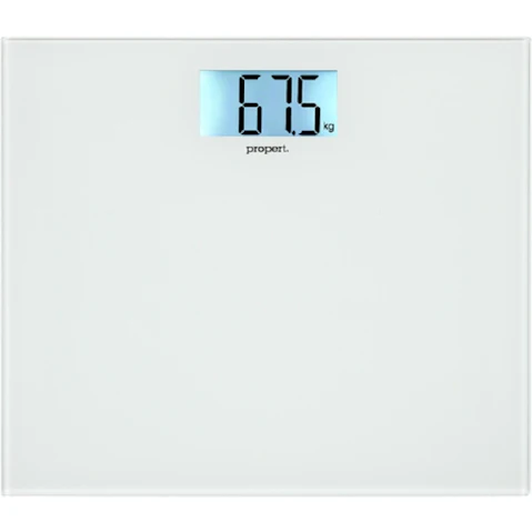 Propert Glass Digital Bathroom Scale 150kg - White