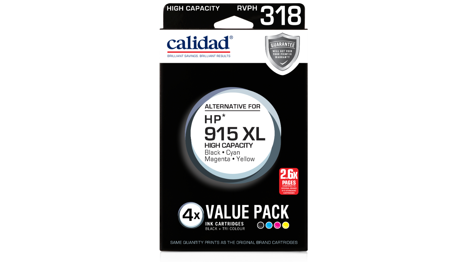 Calidad HP 915 XL - Pack of 4