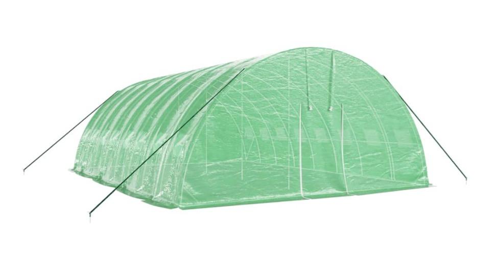vidaXL 8 x 6 x 2.85metre Steel Frame 48 SQM Greenhouse - Green