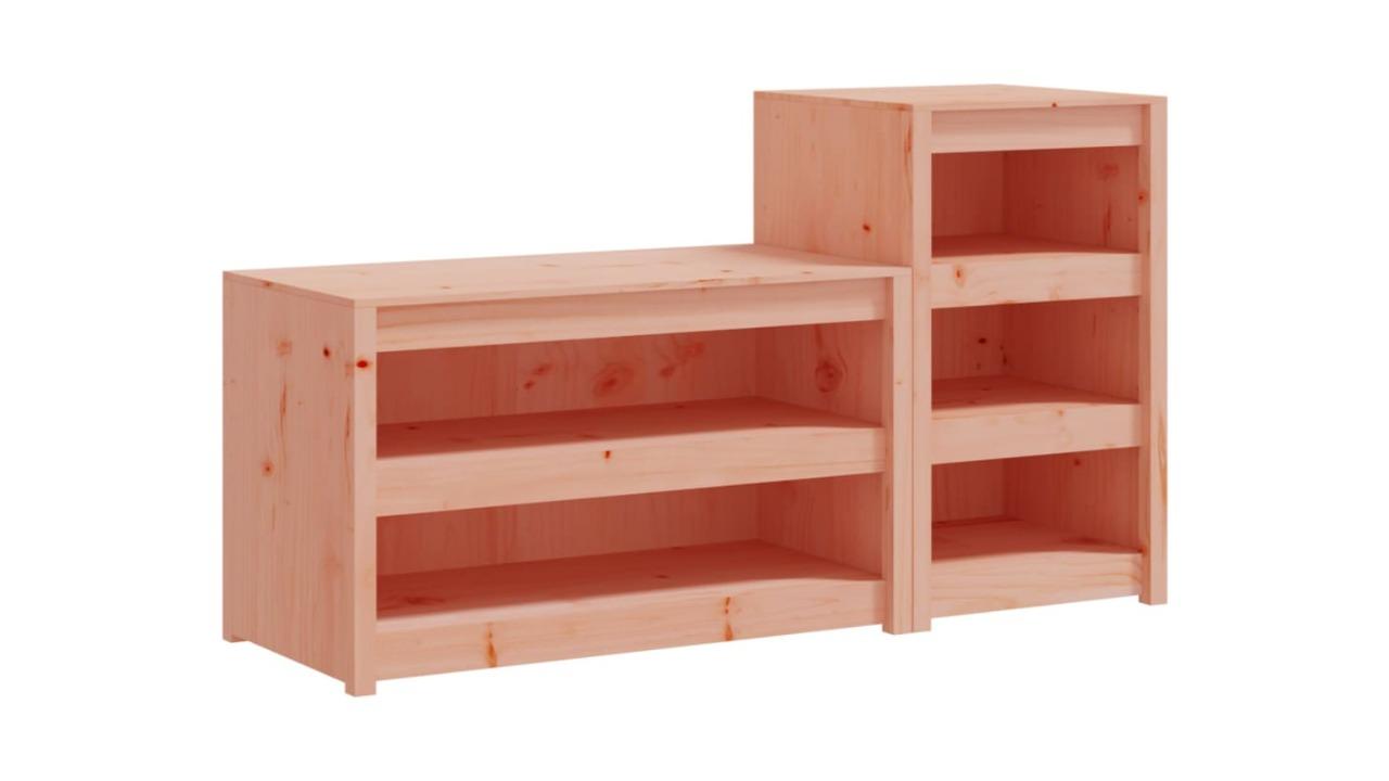 vidaXL 2 Piece Meppel Solid Douglas Wood 161 x 55 x 92cm Kitchen Cabinet