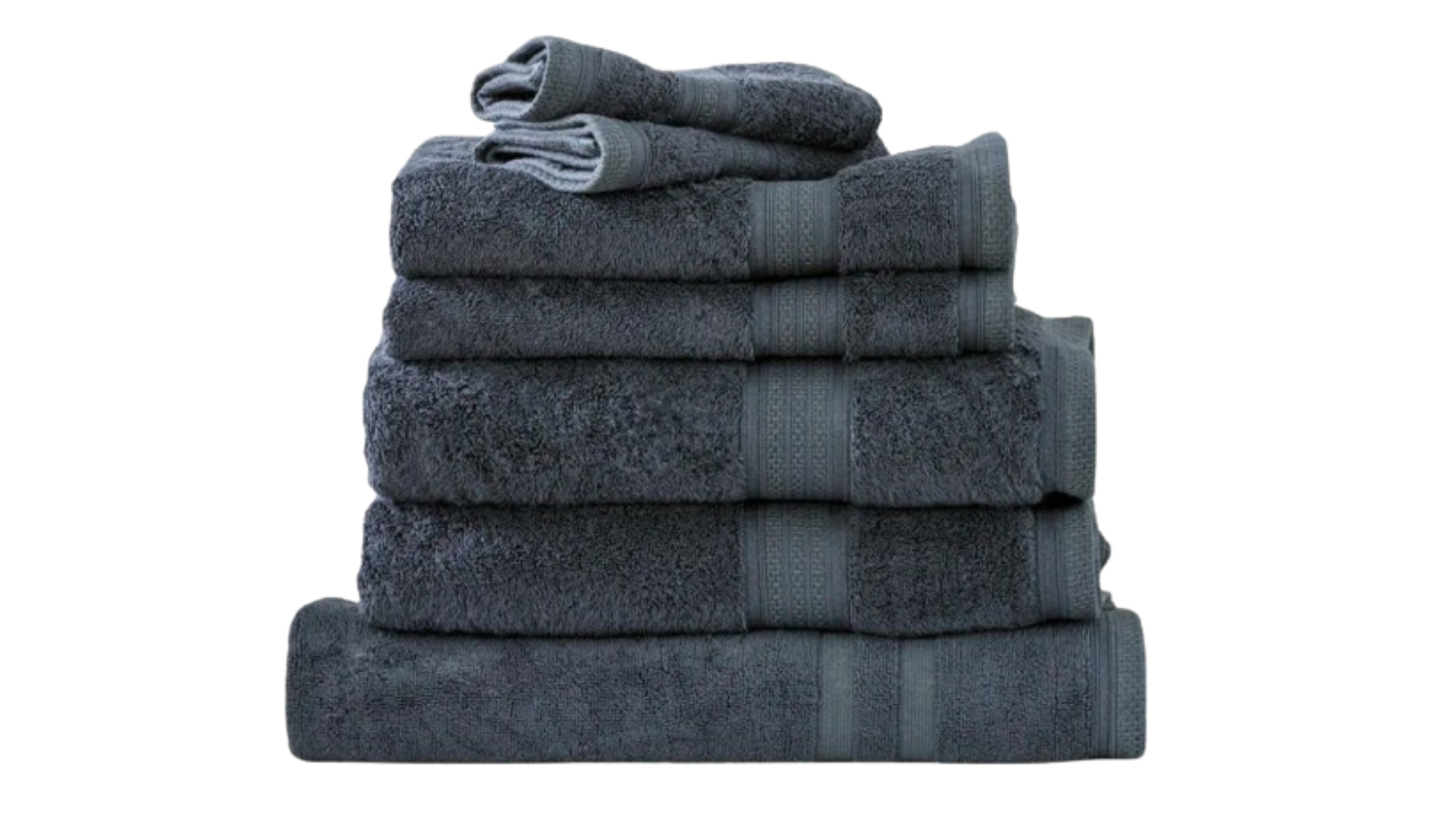 Renee Taylor 7 Piece Stella 650gsm-Super Soft Bamboo Cotton Towel - Indigo
