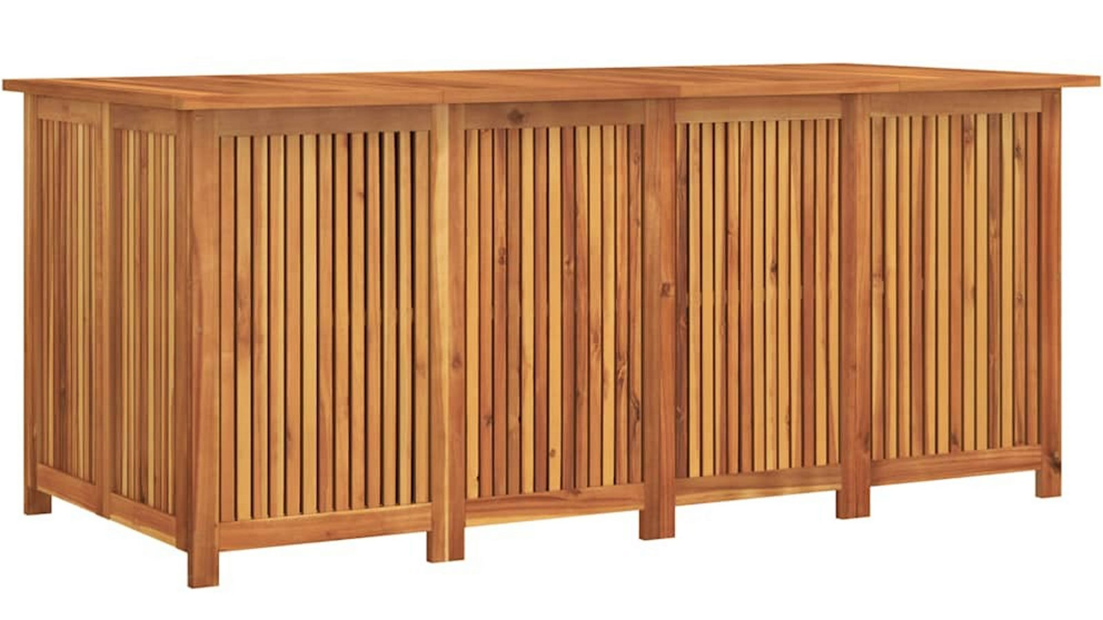 vidaXL 200 x 80 x 75 cm Solid Wood Acacia Garden Storage Box