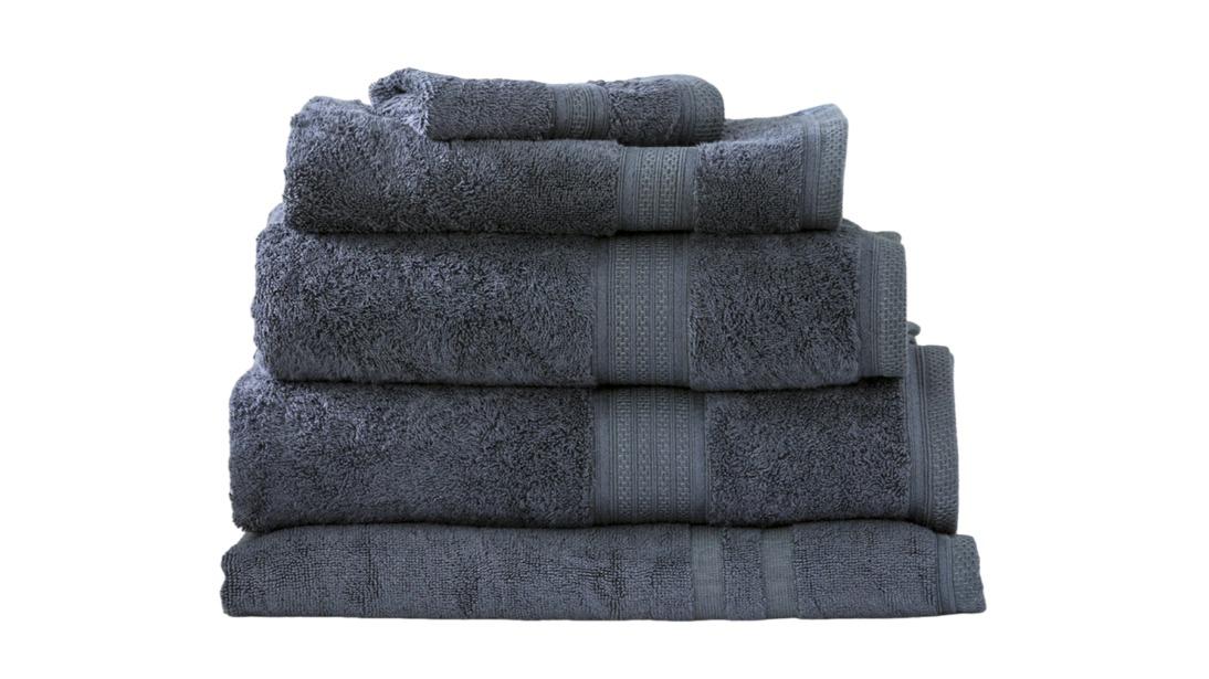 Renee Taylor 5 Piece Stella 650gsm Super Soft Bamboo Cotton Towel - Indigo