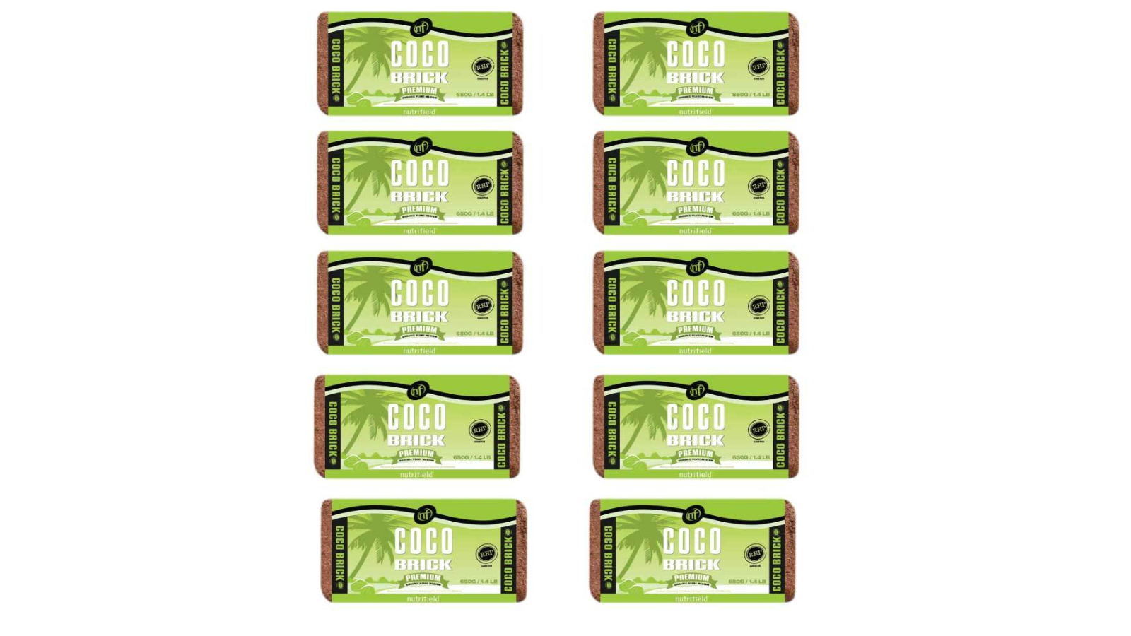 Nutrifield 10 Piece Premium Organic Coco Brick - 650g