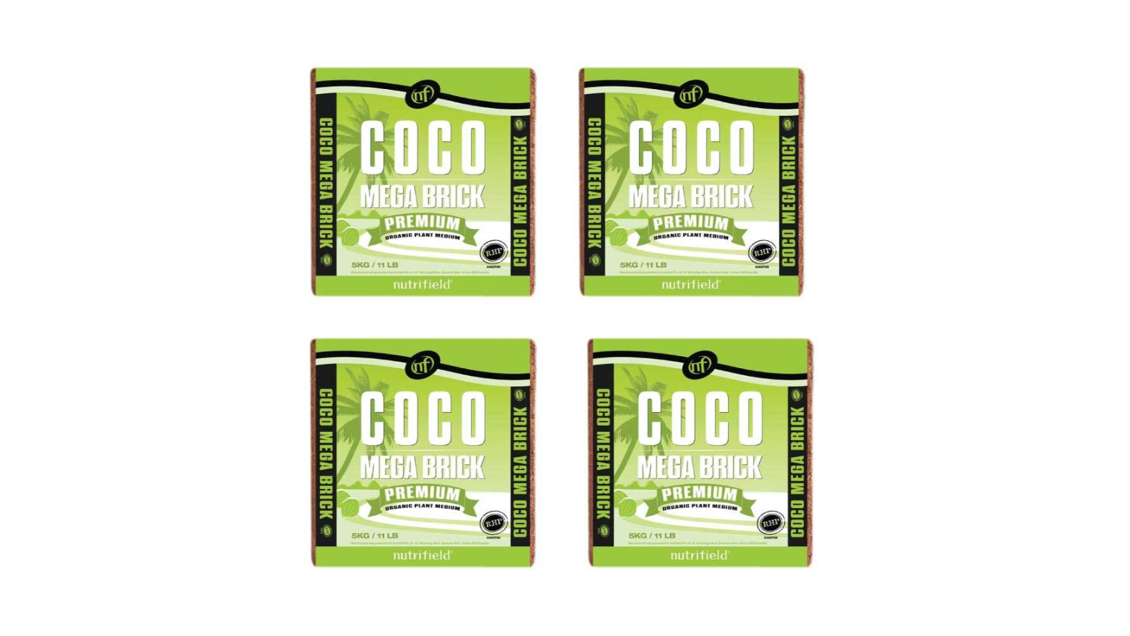 Nutrifield 4 Piece Premium Organic Mega Coco Brick - 5kg