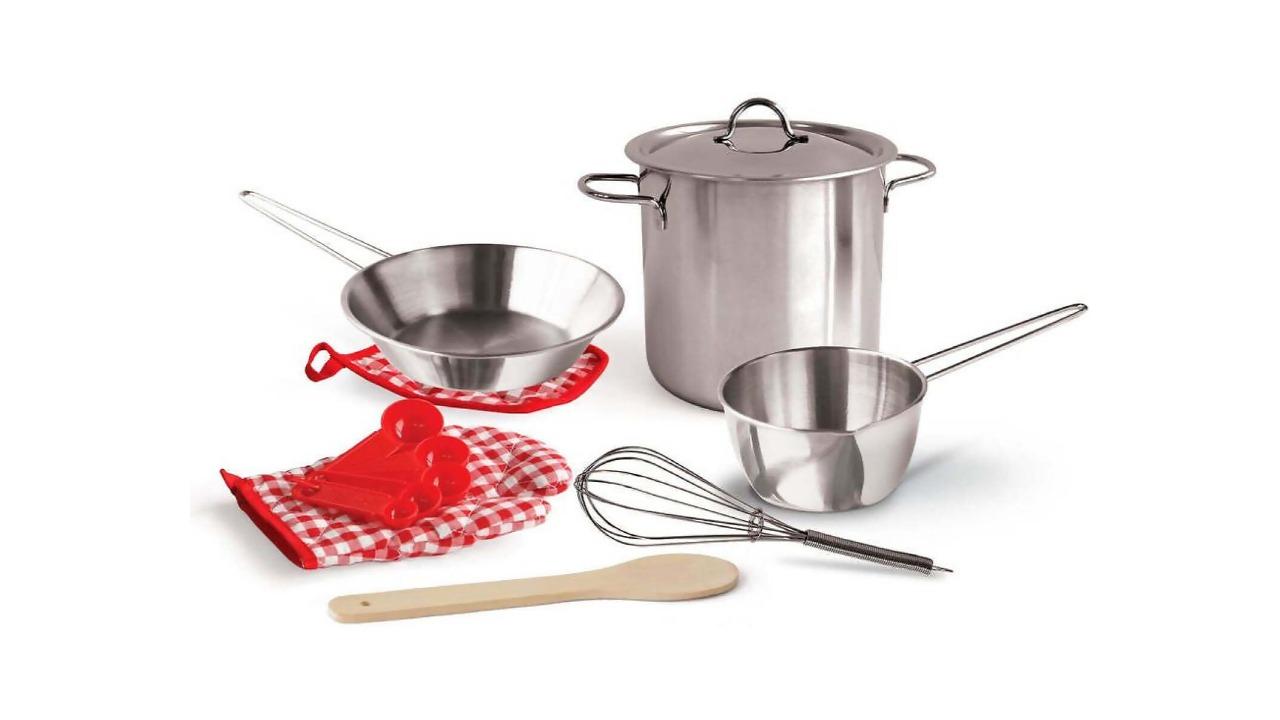 Champion 13 Piece Just For Chef Cookware Playset Toy in Net Bag