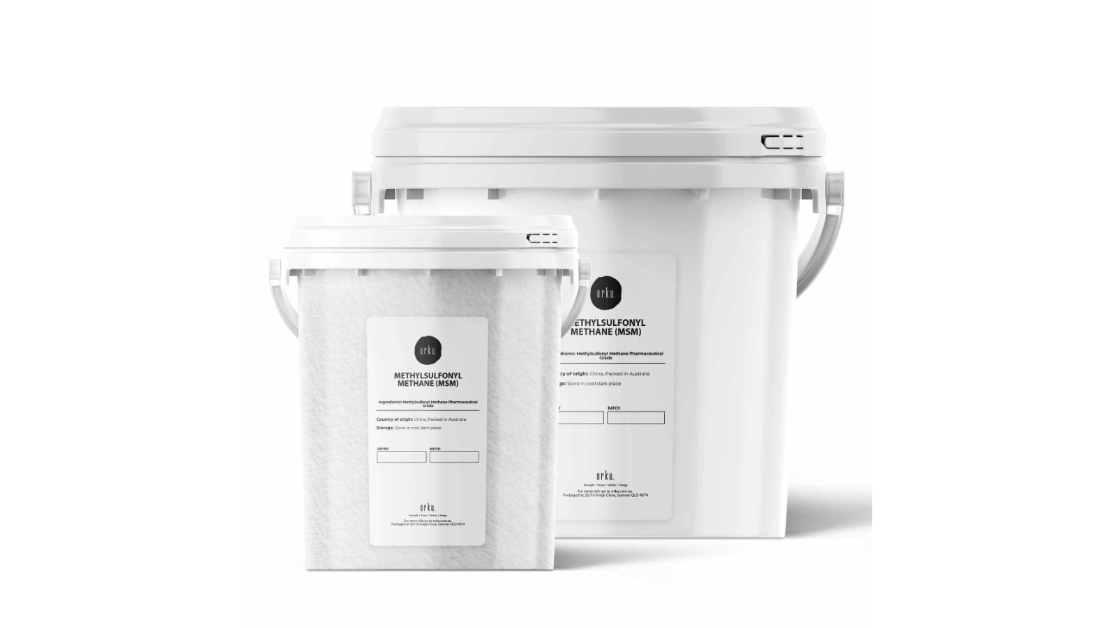 Orku Pure MSM Crystal Powder Bucket