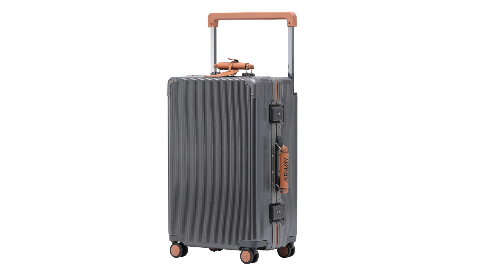 Airway 24inch Medium Titan Plus Aluminium Frame Check-in Luggage - Black