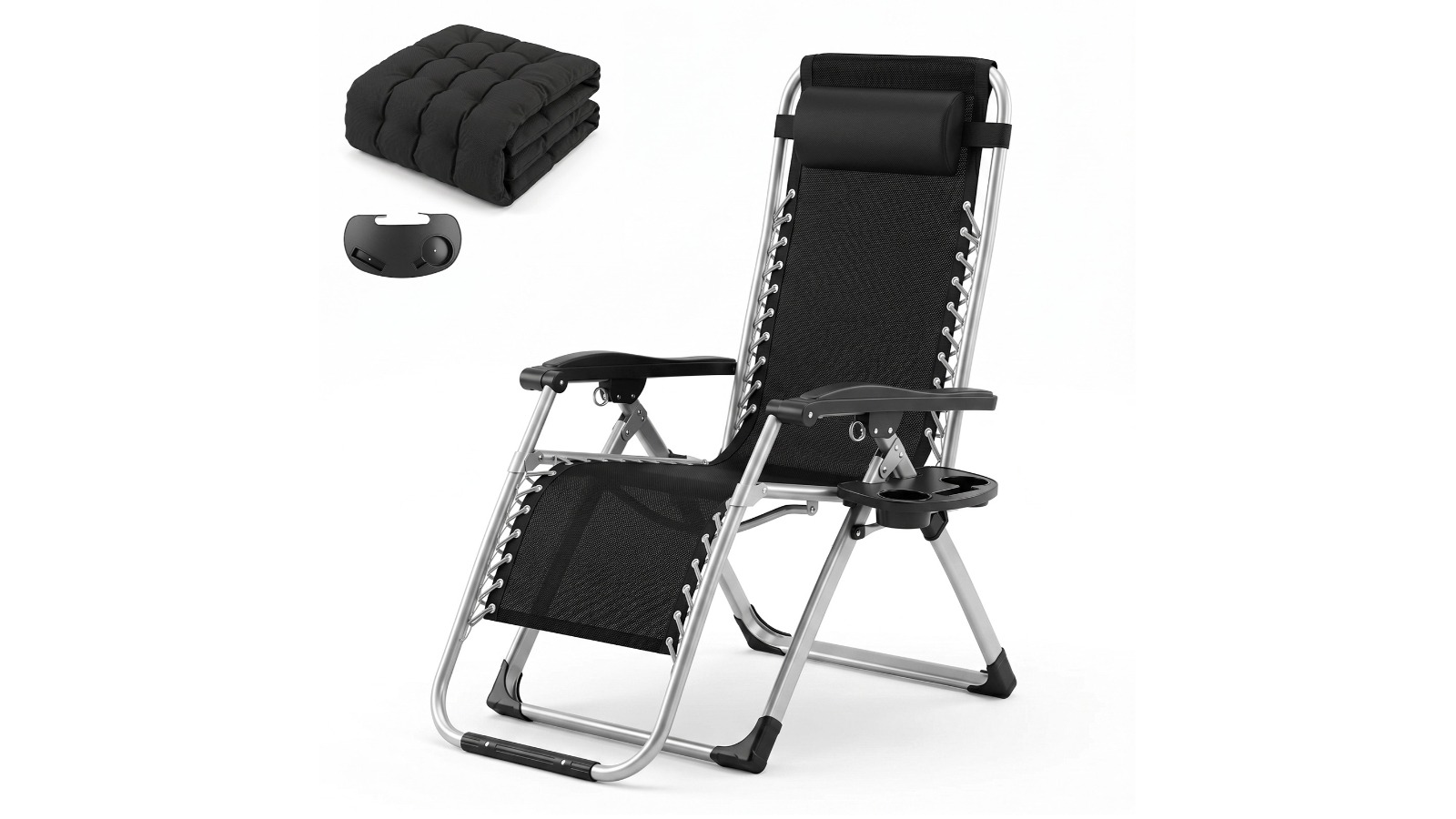 Advwin 170 Degree Adjustable Folding Recliner Lounge Chair