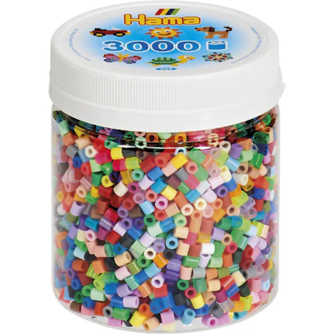 Hama 3000 Piece Bead Bag - Multi-Coloured