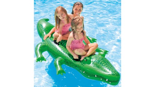 Intex Ride-on 203 x 114cm Giant Gator Green Harvey Norman