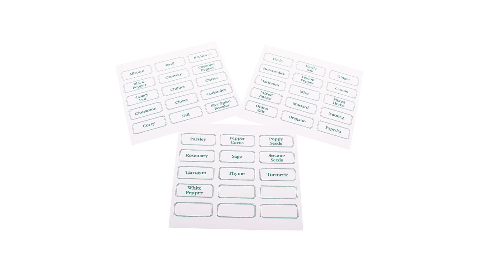 Appetito Herb and Spice Label - Pack of 45