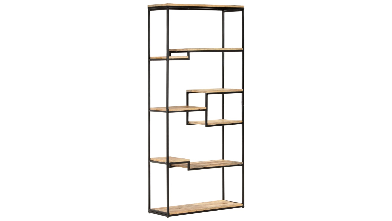vidaXL Rough Mango Wood 80 x 30 x 180cm Bookcase