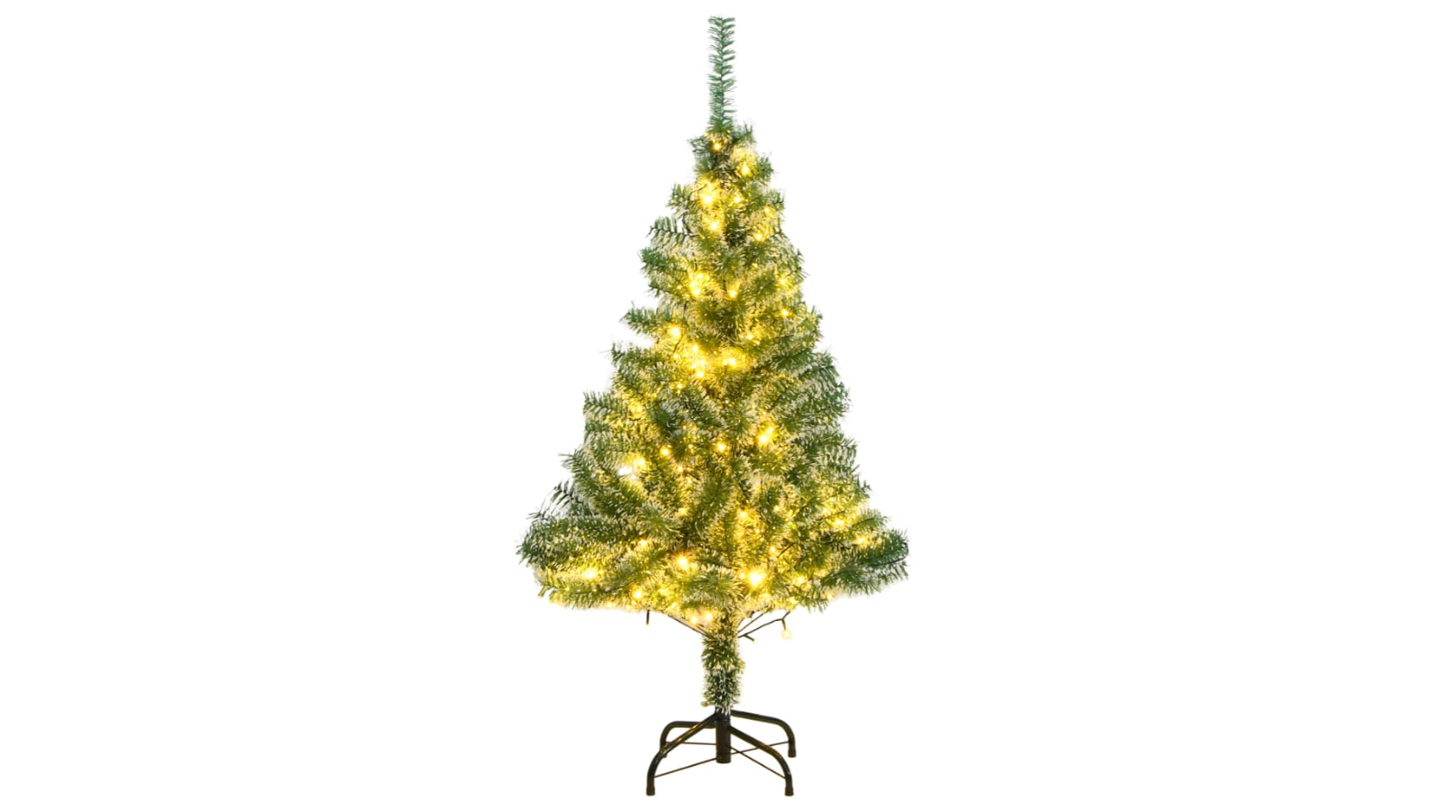 vidaXL Artificial 150 LED and Flocked Snow Christmas Tree - 150cm