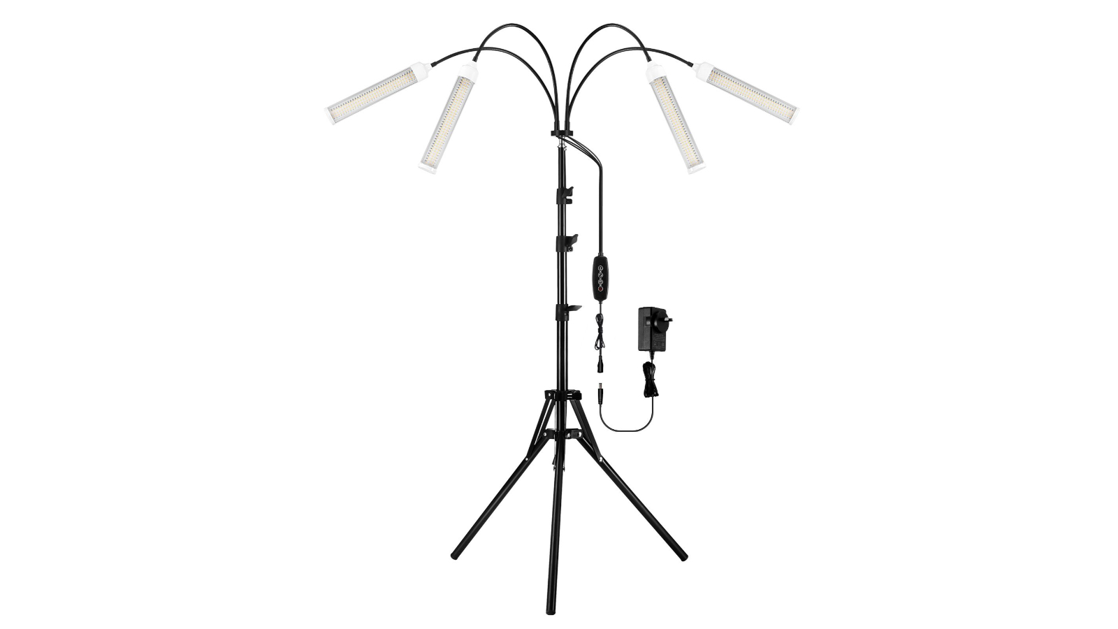 Adjustable Stand 4 Head Auto Timer 200W 420 LED Grow Lamp Light Indoor Plant