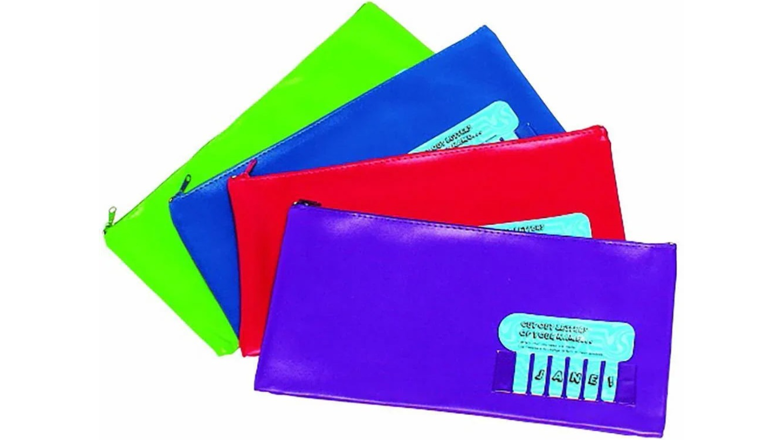 Marbig Assorted Colour Name Pencil Case - 22.5 x 14cm