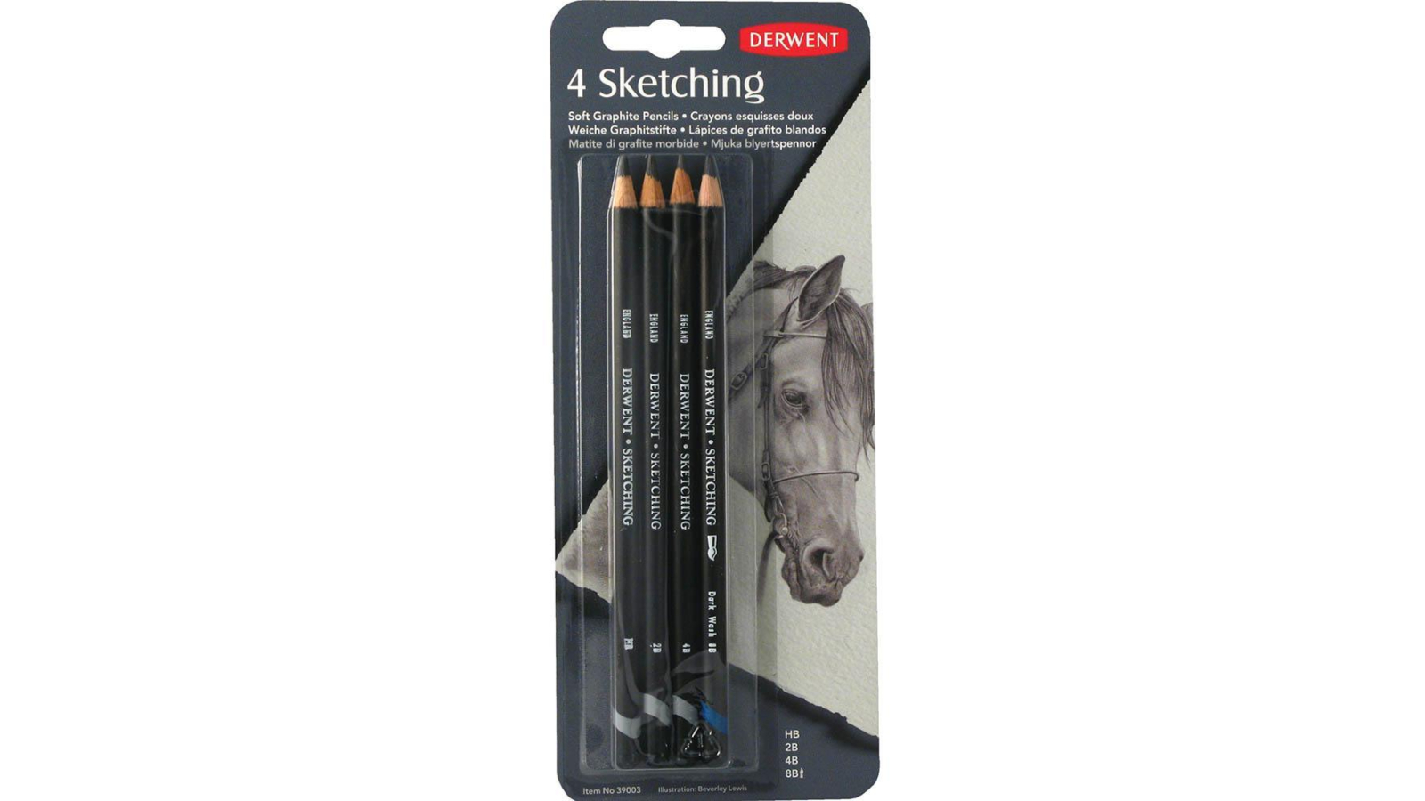 Derwent Pack of 4 Sketch Pencil