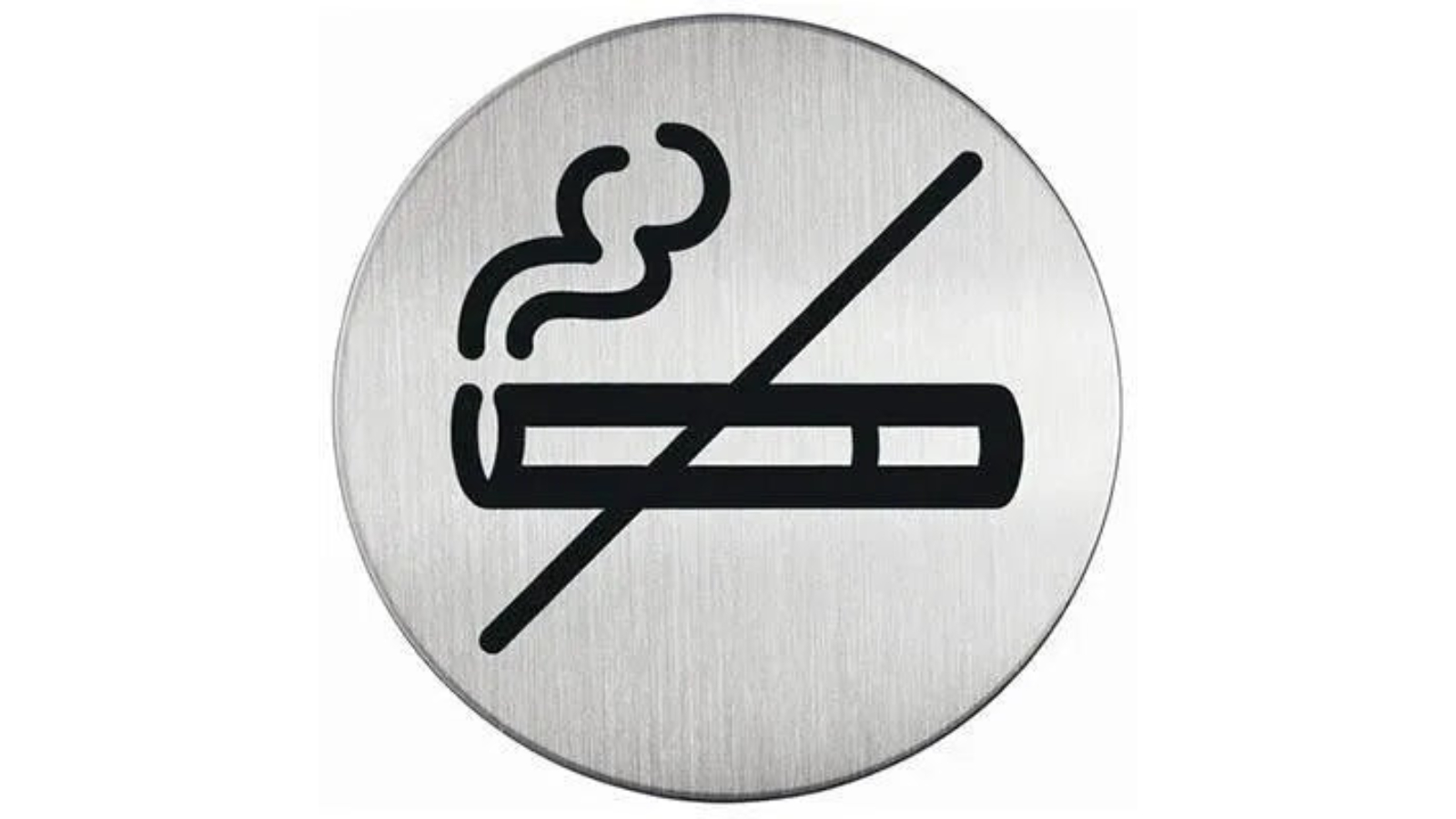 Durable 8.3cm No Smoking Signage