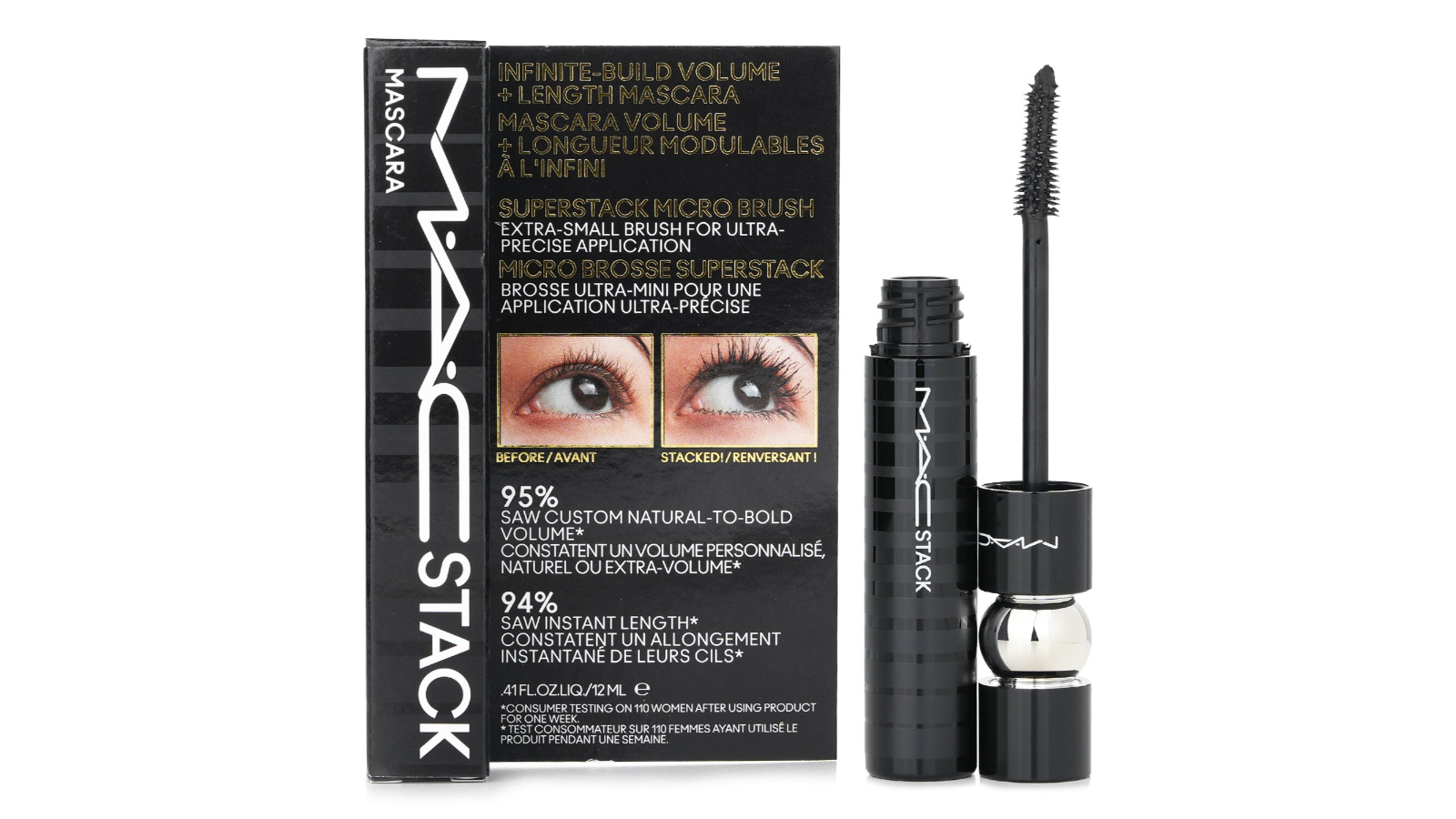 MAC No. Black Stack Micro Mascara - 12ml/0.41oz